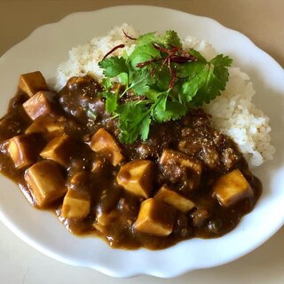 パクチー麻婆豆腐カレー☆